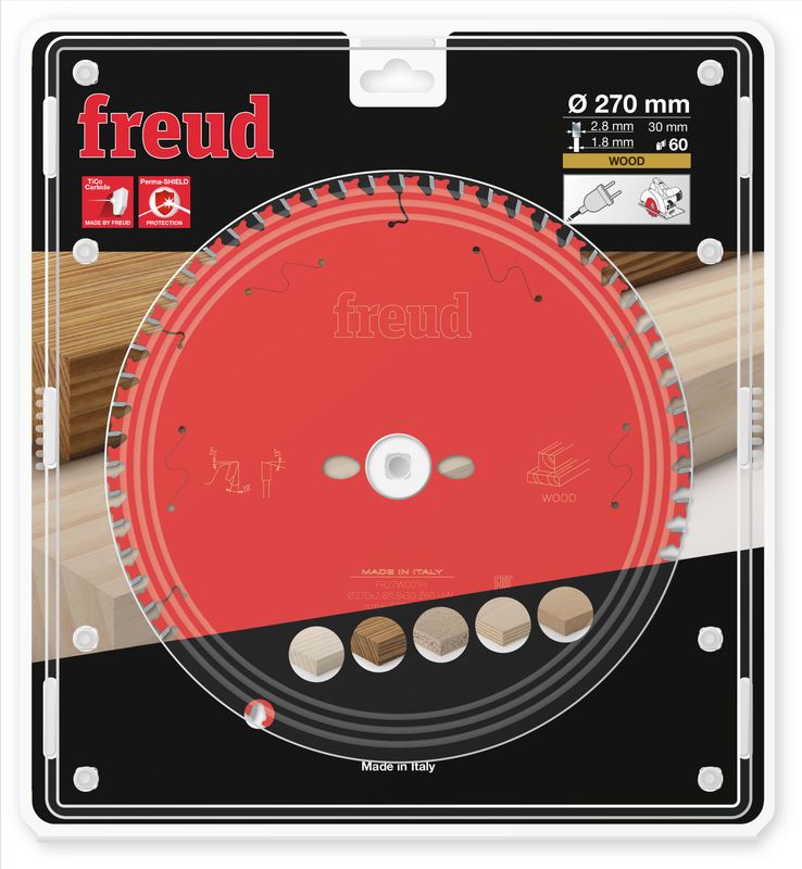 270x30 | Z60 | Tannbredde 2,8 mm | Tre | Freud sagblad for Sirkelsag
