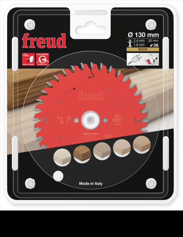130x20 | Z36 | Tannbredde 2,4 mm | Tre | Freud sagblad for Sirkelsag