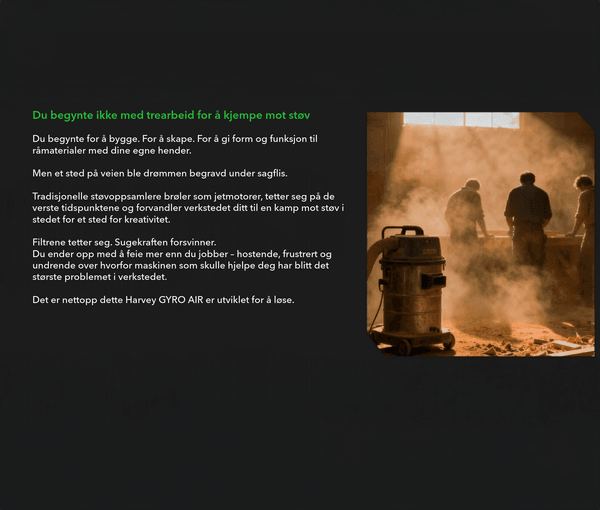 Hovedbilde HARVEY GYRO AIR G-700Pro Støv og Sponavsug