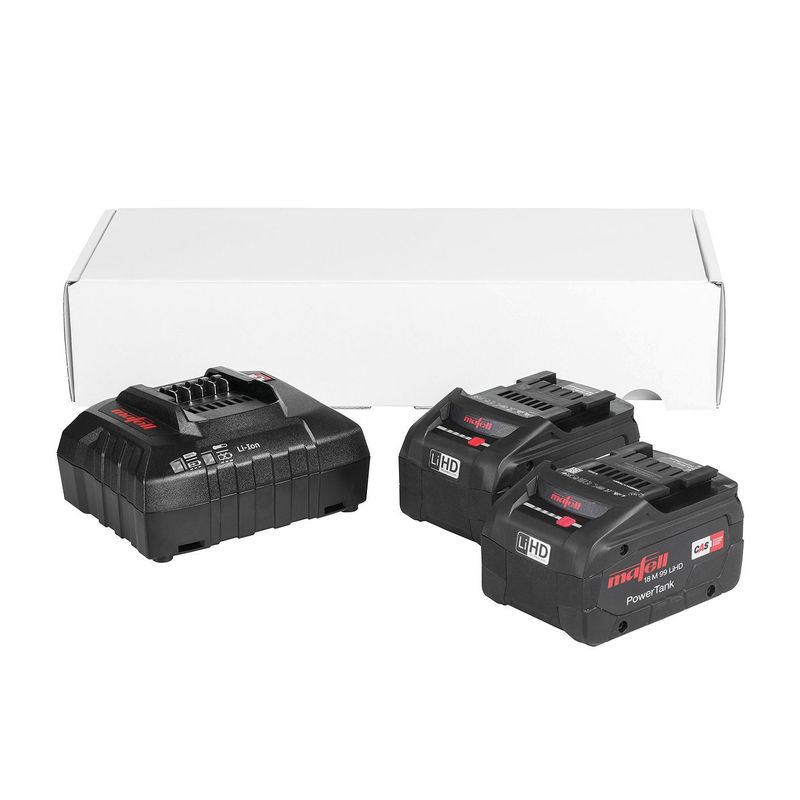 MAFELL Power-Set 2 – 2 × 18 V / 5,5 Ah LiHD-batterier + APS M+ hurtiglader