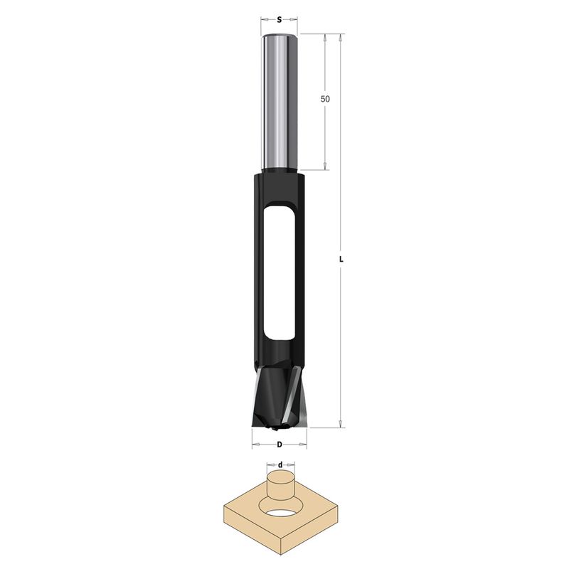 CMT 15mm Spunsebor/pluggbor