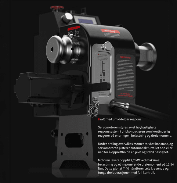 Hovedbilde Harvey Dreiebenk TURBO T-40 360 x 610mm med Servo Motor
